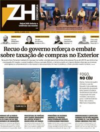 Capa do jornal Zero Hora 21/04/2023