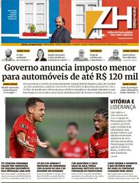 Capa do jornal Zero Hora 26/05/2023