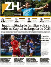 Capa do jornal Zero Hora 27/02/2023