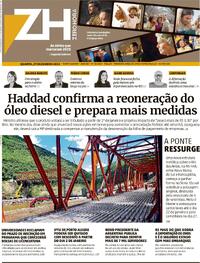 Capa do jornal Zero Hora 27/12/2023