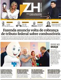 Capa do jornal Zero Hora 28/02/2023