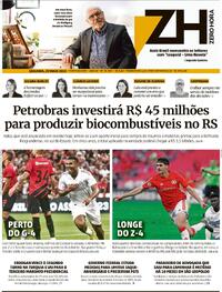 Capa do jornal Zero Hora 29/05/2023