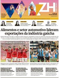 Capa do jornal Zero Hora 30/01/2023