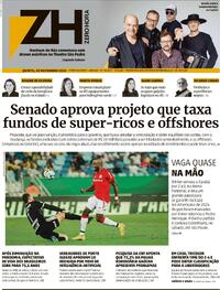 Capa do jornal Zero Hora 30/11/2023