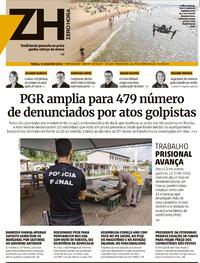 Capa do jornal Zero Hora 31/01/2023