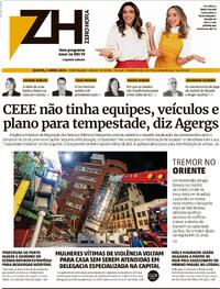Capa do jornal Zero Hora 04/04/2024