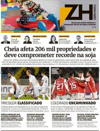 Capa do jornal Zero Hora 05/06/2024