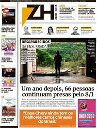 Capa do jornal Zero Hora 06/01/2024