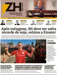 Capa do jornal Zero Hora 06/03/2024