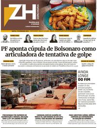 Capa do jornal Zero Hora 09/02/2024
