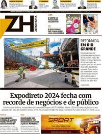 Capa do jornal Zero Hora 09/03/2024