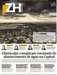 Capa do jornal Zero Hora 09/05/2024