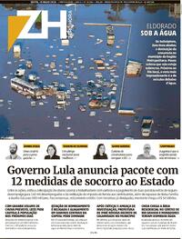 Capa do jornal Zero Hora 10/05/2024