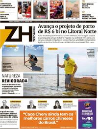 Capa do jornal Zero Hora 13/01/2024
