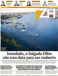 Capa do jornal Zero Hora 15/05/2024