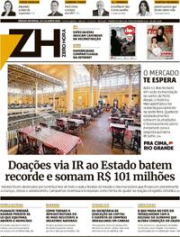 Capa do jornal Zero Hora 15/06/2024