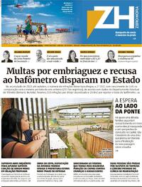 Capa do jornal Zero Hora 16/01/2024
