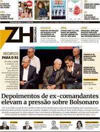 Capa do jornal Zero Hora 16/03/2024