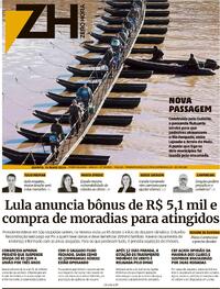 Capa do jornal Zero Hora 16/05/2024