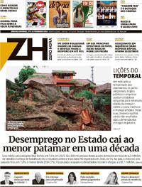Capa do jornal Zero Hora 17/02/2024