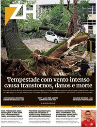 Capa do jornal Zero Hora 18/01/2024