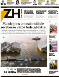 Capa do jornal Zero Hora 18/05/2024