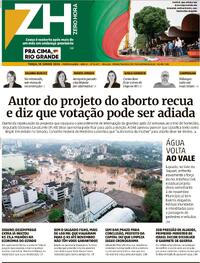 Capa do jornal Zero Hora 18/06/2024