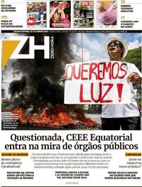 Capa do jornal Zero Hora 20/01/2024