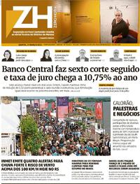 Capa do jornal Zero Hora 21/03/2024