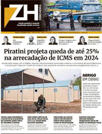 Capa do jornal Zero Hora 21/06/2024