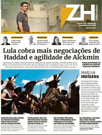 Capa do jornal Zero Hora 23/04/2024