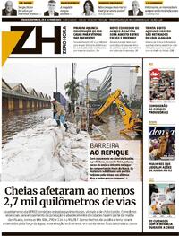 Capa do jornal Zero Hora 25/05/2024
