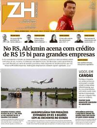 Capa do jornal Zero Hora 28/05/2024