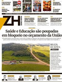 Capa do jornal Zero Hora 30/03/2024