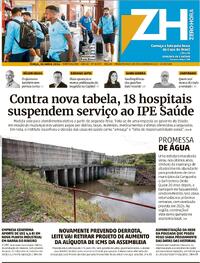 Capa do jornal Zero Hora 30/04/2024