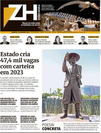 Capa do jornal Zero Hora 31/01/2024