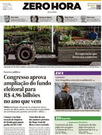 Capa do jornal Zero Hora 01/10/2025