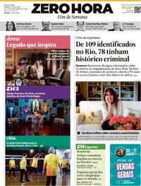 Capa do jornal Zero Hora 01/11/2025