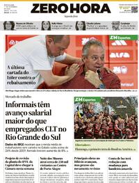 Capa do jornal Zero Hora 01/12/2025