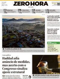 Capa do jornal Zero Hora 04/06/2025