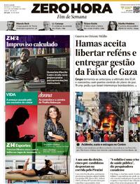 Capa do jornal Zero Hora 04/10/2025