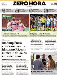 Capa do jornal Zero Hora 06/10/2025