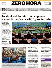 Capa do jornal Zero Hora 07/11/2025