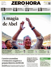 Capa do jornal Zero Hora 08/12/2025