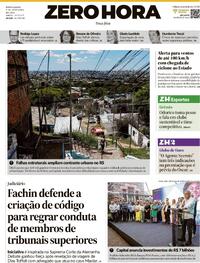 Capa do jornal Zero Hora 09/12/2025
