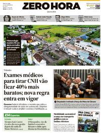 Capa do jornal Zero Hora 10/12/2025