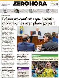 Capa do jornal Zero Hora 11/06/2025