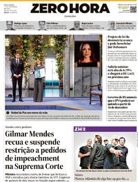 Capa do jornal Zero Hora 11/12/2025