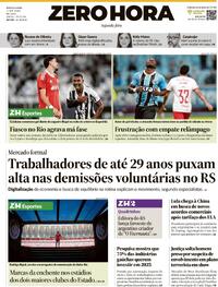 Capa do jornal Zero Hora 12/05/2025