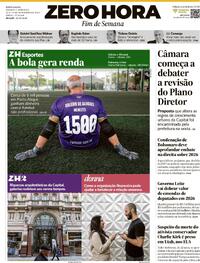 Capa do jornal Zero Hora 13/09/2025